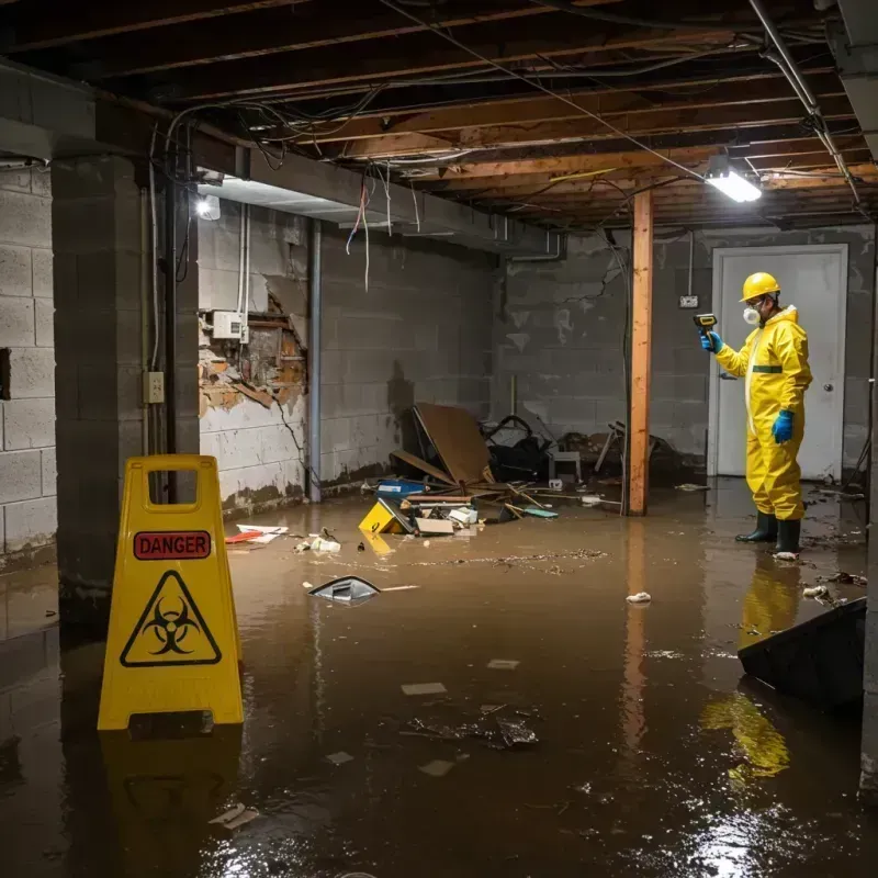 Flooded Basement Electrical Hazard in Mogul, NV Property